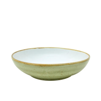 Java Decorated Salad Bowl Meadow Green 22.5cm 9" - Pack of 6