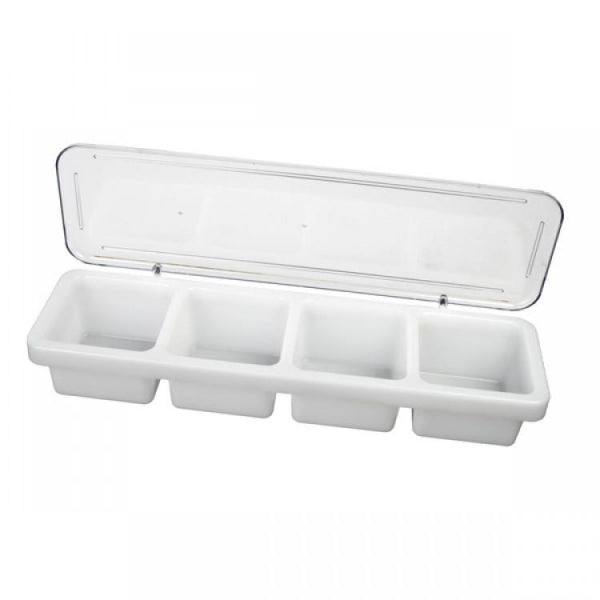 4 Compartment Bar Caddy with cover - Kitchway.com