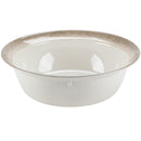 Jazz Round Melamine Bowl with Crackle-Finished Border 15" x 5"