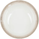 Jazz Round Melamine Bowl with Crackle-Finished Border 15" x 5"