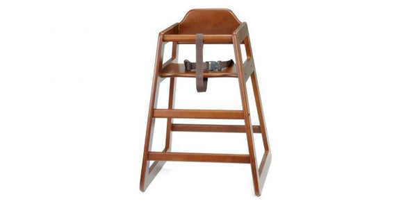 Tablecraft Walnut High Chair 20 x 19 x 26.75" Assembled