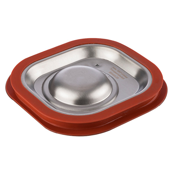 GN 1/6 Stainless Steel Gastronorm Lid with Silicone Seal 176mm x 162mm