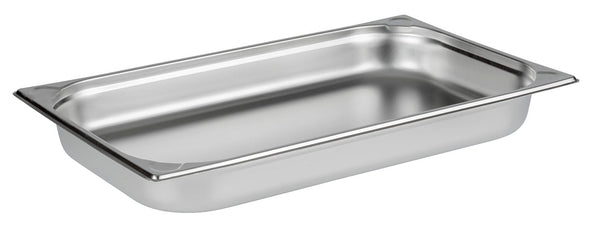 GN 1/1 Stainless Steel Gastronorm Container Pan 65mm Deep