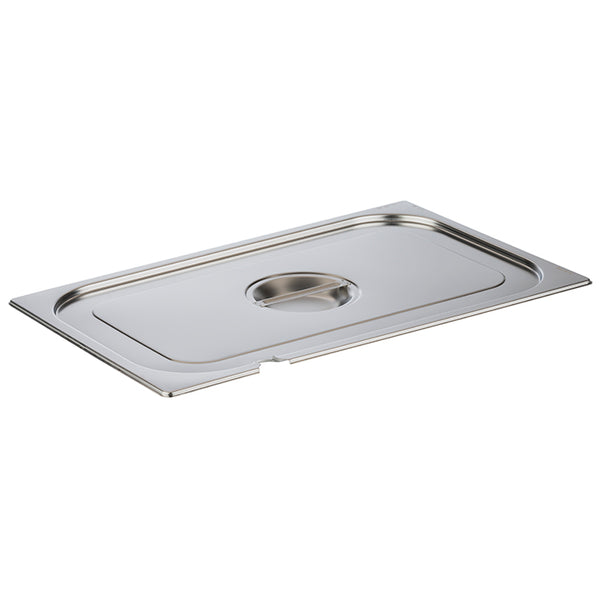 GN 1/1 Stainless Steel Gastronorm Container Lid with notched edge 530mm x 325mm