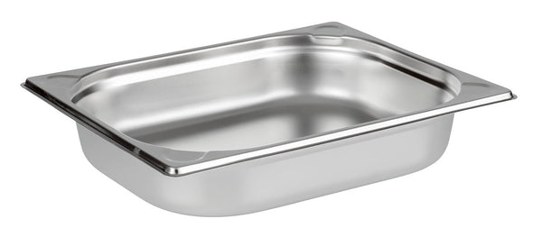 GN 1/2 Stainless Steel Gastronorm Container Pan 65mm Deep