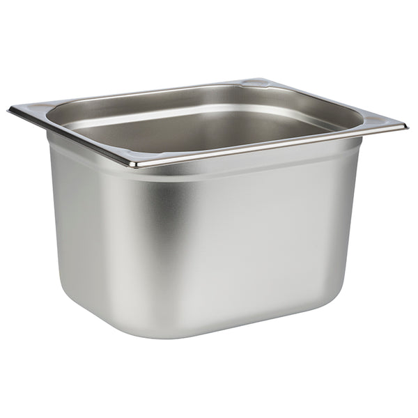 GN 1/2 Stainless Steel Gastronorm Container Pan 200mm Deep