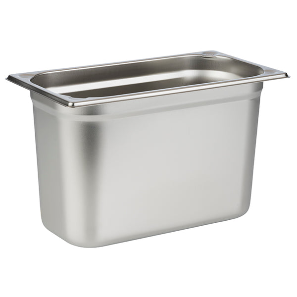 GN 1/3 Stainless Steel Gastronorm Container Pan 200mm Deep