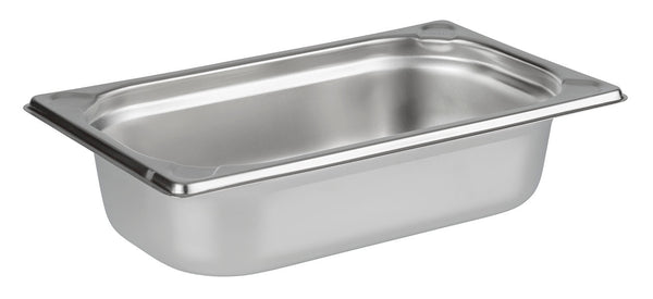 GN 1/4 Stainless Steel Gastronorm Container Pan 65mm Deep