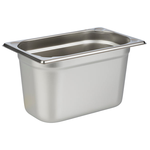 GN 1/4 Stainless Steel Gastronorm Container Pan 150mm Deep