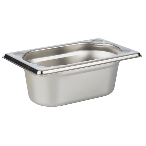 GN 1/9 Stainless Steel Gastronorm Container Pan 100mm Deep