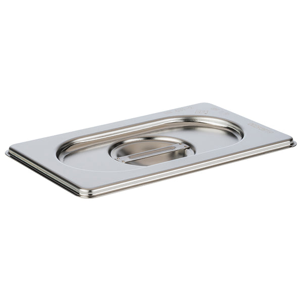 GN 1/9 Stainless Steel Gastronorm Container Lid without notched edge 176mm x 108mm