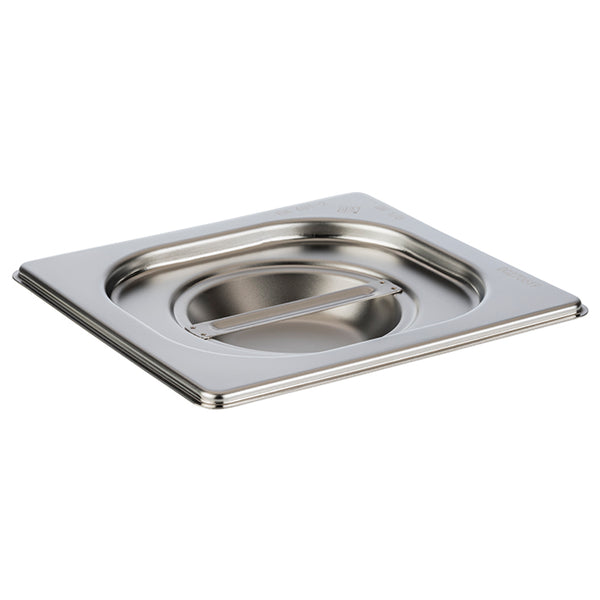 GN 1/6 Stainless Steel Gastronorm Container Lid without notched edge