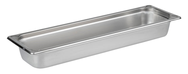 GN 2/4 Stainless Steel Gastronorm Container Pan 65mm Deep