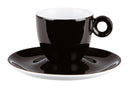 Costaverde Cafe Schwarze Untertasse für Espressotassen, 12,5 cm, 6 Stück