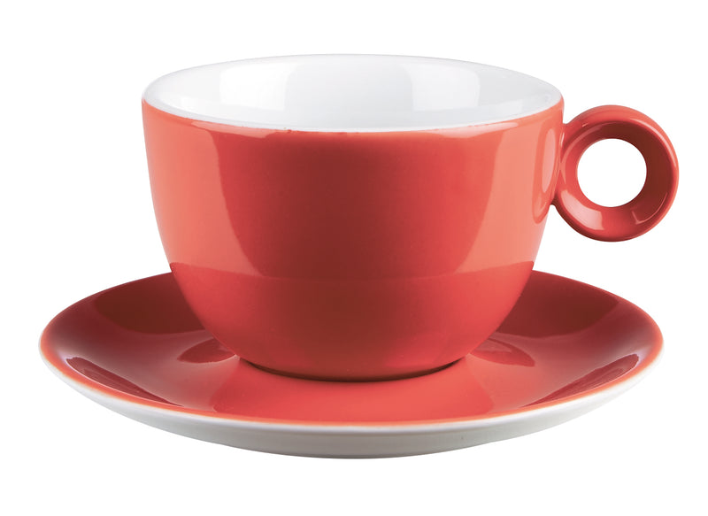 Costaverde Cafe Red Bowl Shaped Cup 23cl / 8 oz - Pack of 6