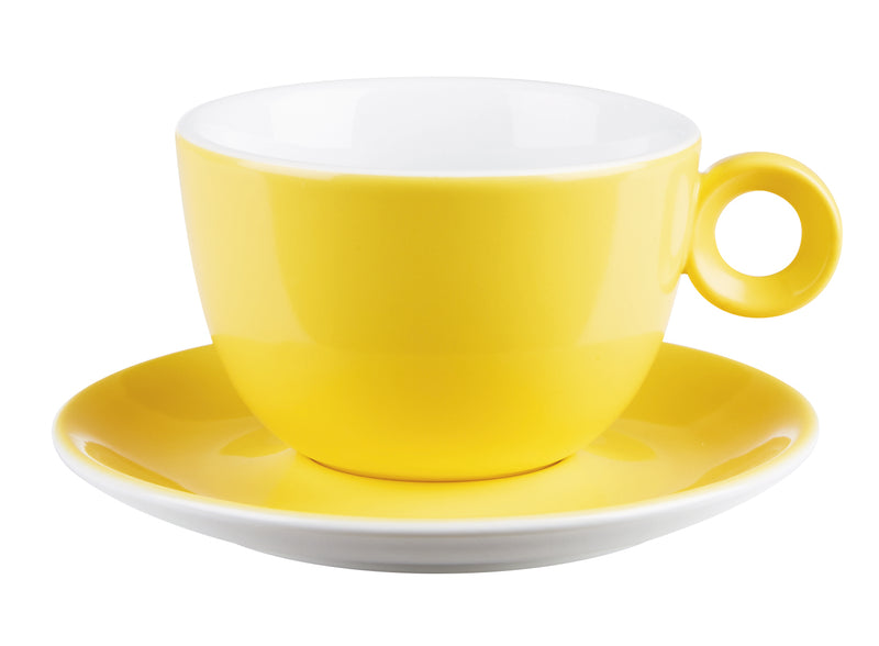 Costaverde Cafe Yellow Bowl Shaped Cup 23cl / 8 oz - Pack of 6