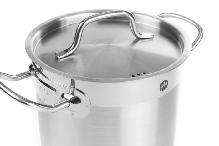 Hendi Budget 18/10 SS Stew Pan high - with lid (50 litre)