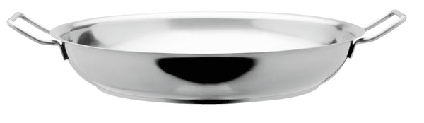 Artame Premium 18/10 Stainless Steel Paella Pan 24cm x 4.5cm 1.9Ltr