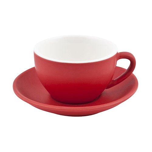 Bevande Rosso Intorno Large Cappuccino Cups 28cl/ 280ml - Pack of 6