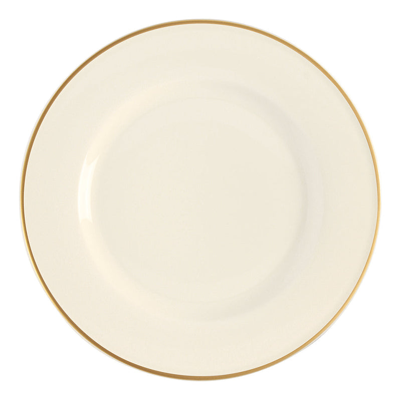 Academy Event Gold Band Flat Plate 25cm - Pack of 6