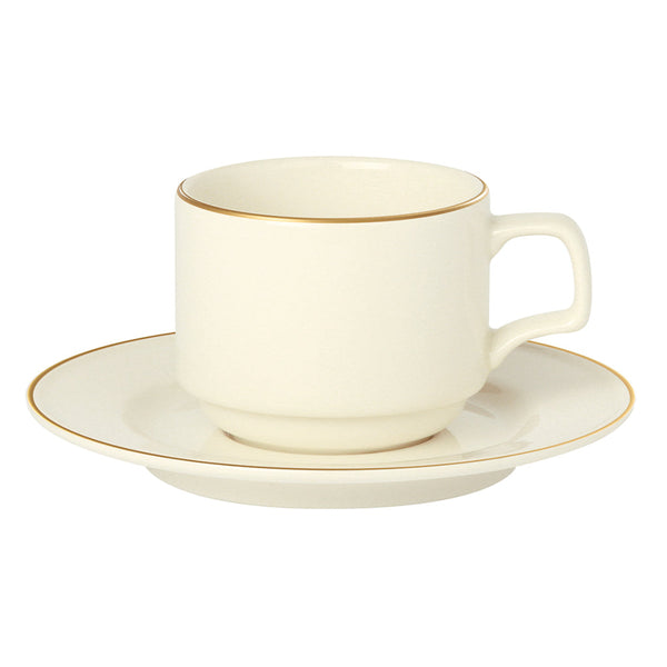 Academy Event Gold Band Saucer To Fit Stacking Cup - Pack of 6