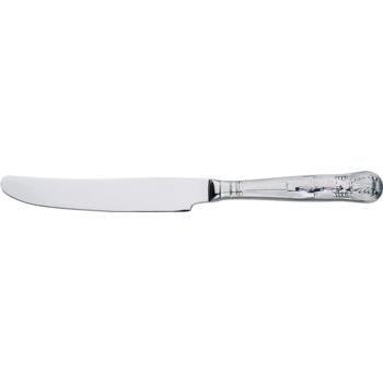 Kings Table Knifes Solid Handle 18/0 Stainless Steel - Pack of 12