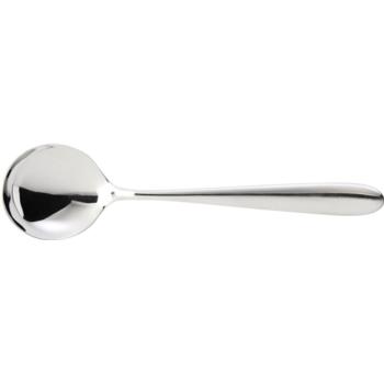 Drop 18/0 Stainless Steel Soup Spoon - Dozen