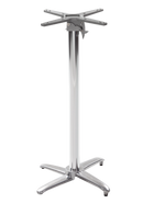 Piètement de table toutes saisons en aluminium - Plateau rabattable - Hauteur Poseur - 1050 mm
