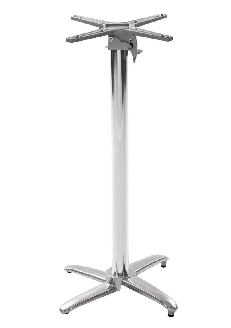 Allwetter-Tischgestell aus Aluminium – Klappdeckel – Poseur-Höhe – 1050 mm