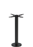 Black Round Floor Fixed Table Base - Dining height - 730 mm