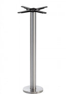 Runder fester Tischsockel aus Edelstahl/Stahl – Poseur-Höhe – 1050 mm