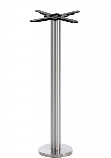 Runder fester Tischsockel aus Edelstahl/Stahl – Poseur-Höhe – 1050 mm