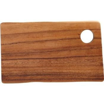 Acacia Rectangular Board with Hole-14x25x2cm - Kitchway.com