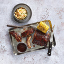 Rechteckiges Tablett aus antikem Stahl, 30 cm x 21 cm / 12 "x 8 1/4" - 6er-Pack