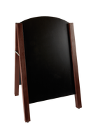 Schwarze Tafel mit gebogenem A-Rahmen, 50 x 85 cm