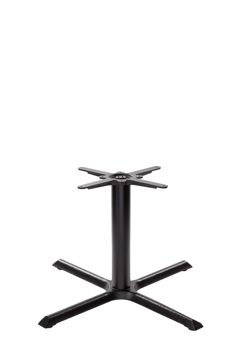 Black cruciform table base - Large - Coffee height - 480 mm