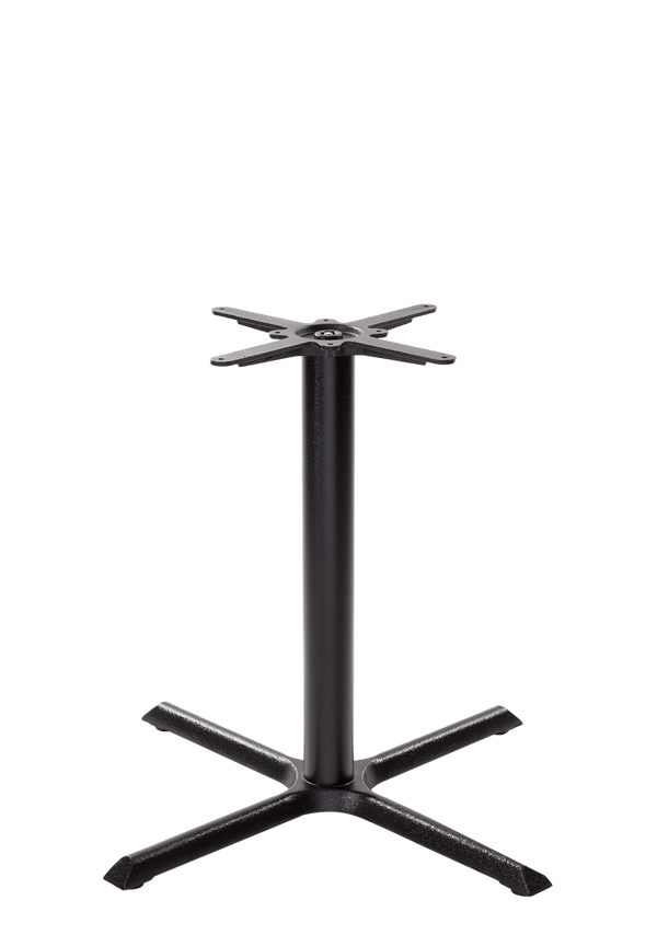 Black cruciform table base - Large - Dining height - 730 mm