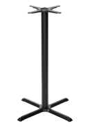 Schwarzer kreuzförmiger Tischfuß – Mittel – Poseurhöhe – 1050 mm
