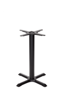 Pied de table cruciforme noir - Petit - Hauteur repas - 730 mm