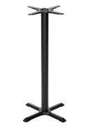 Black cruciform table base - Small - Poseur height - 1080 mm