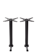 Black cruciform table base - Twin - Dining height - 730 mm