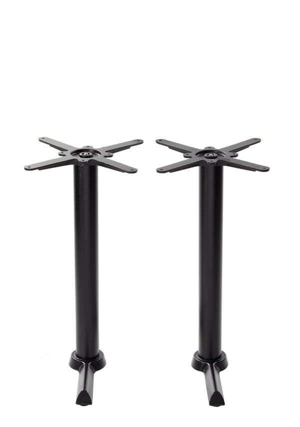 Black cruciform table base - Twin - Dining height - 730 mm