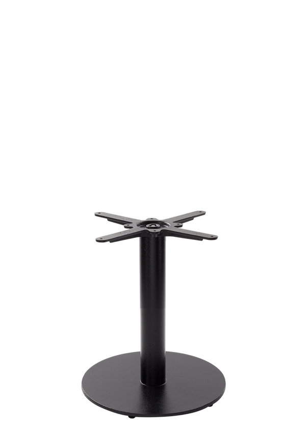 Black cast iron round table base - Medium - Coffee height - 480 mm