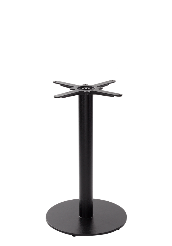 Black cast iron round table base - Medium - Dining height - 730 mm