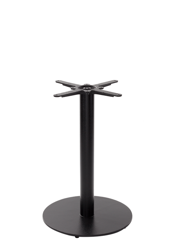 Black cast iron round table base - Medium/Large - Dining height - 730 mm