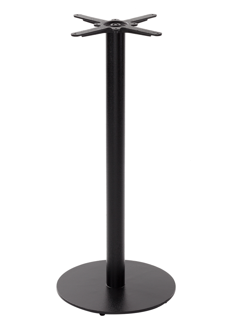 Black cast iron round table base - Medium/Large - Poseur height - 1050 mm