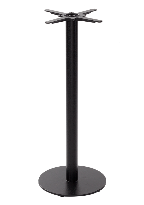 Black cast iron round table base - Medium - Poseur height - 1050 mm