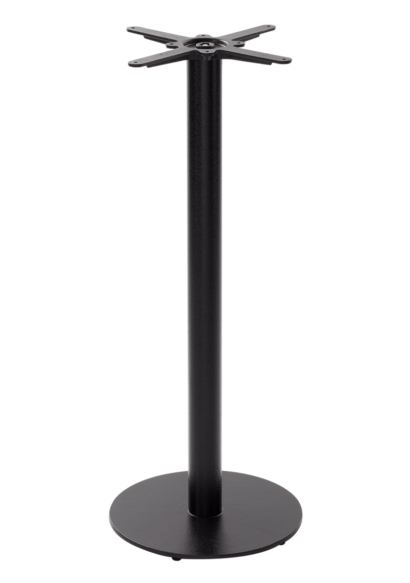 Black cast iron round table base - Medium - Poseur height - 1050 mm