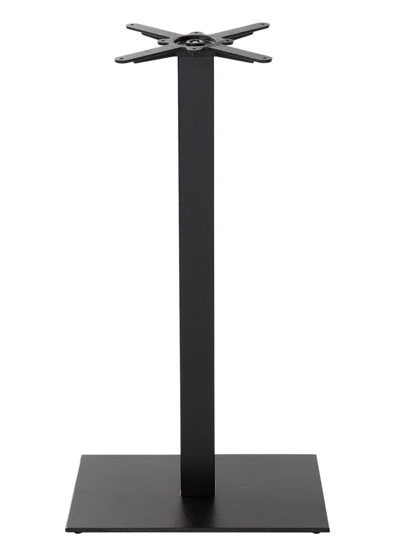 Black cast iron rectangular table base - Single - Poseur height - 1050 mm