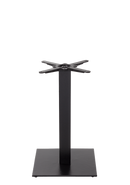 Piètement de table carré en fonte noire - Moyen - Hauteur repas - 730 mm